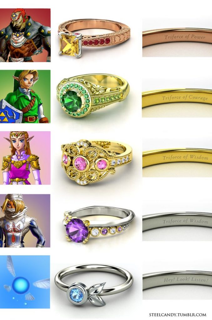 bagues Zelda Fille Geek