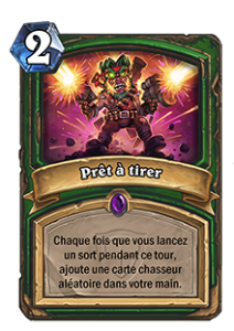 Carte Tournoi d'Argent nouvelle extension Hearthstone Fille Geek