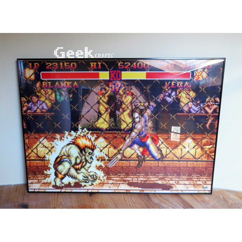 tableau-blanka-vs-vega-street-fighter-ii-Geek-crafts