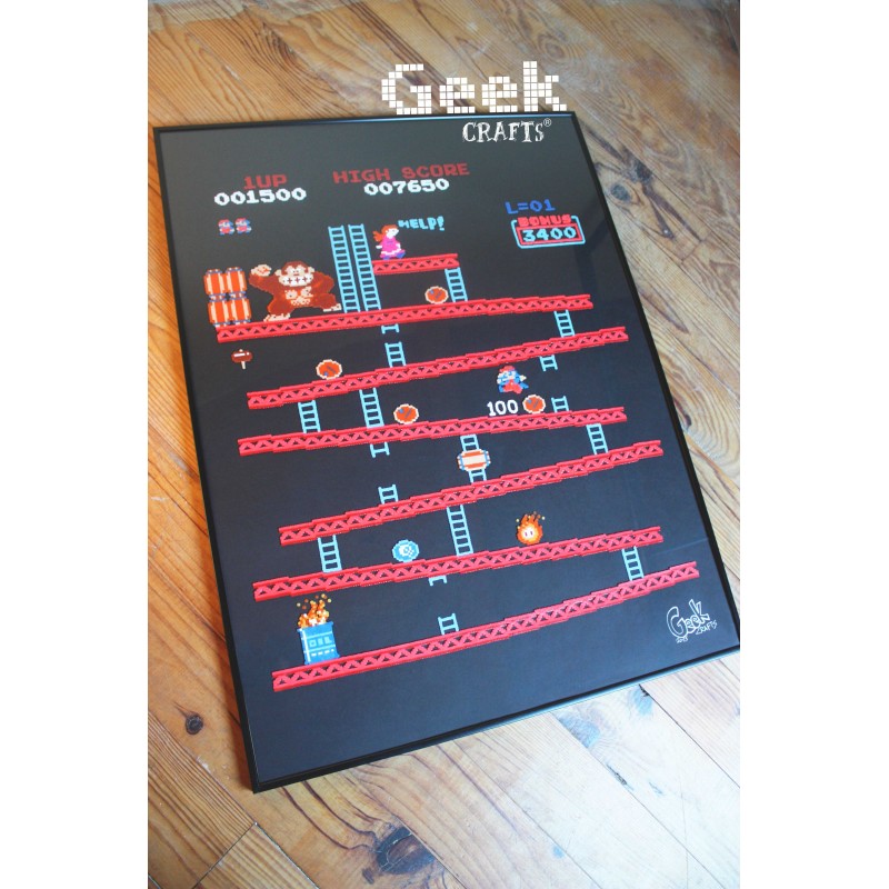 tableau-donkey-kong-arcade Geek-crafts